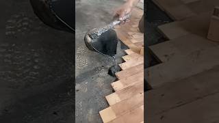 Decoration method with wood instead of tiles on the floor or floor [upl. by Ignace]