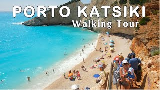 Lefkada Greece  Porto Katsiki Beach Walking Tour 4K [upl. by Tower]