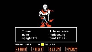 UNDERTALE Papyrus Fight Mercy Colored Sprite Mod [upl. by Efrem230]