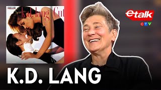 kd lang reflects on her Cindy Crawford Vanity Fair cover 30 years later  Etalk Interview [upl. by O'Donnell]