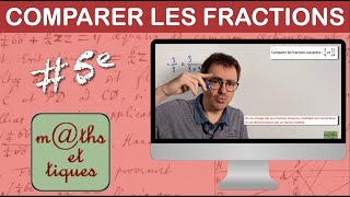 Comparer les fractions 1  Cinquième [upl. by Savitt]