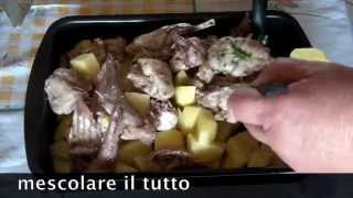 Coniglio con patate al forno [upl. by Anovad]