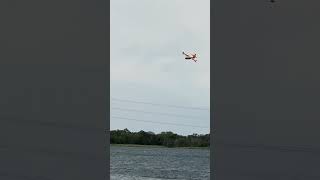 Fire fighter planes landing on Lake Bastrop [upl. by Iras17]