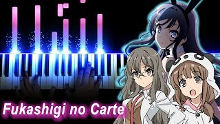 【FULL】Seishun Buta Yarou wa Bunny Girl Senpai no Yume wo Minai ED  quotFukashigi no Cartequot Piano [upl. by Yerhpmuh]