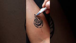 Best trick for making tattoos designs😮 viralvideo viralshorts viral [upl. by Ebag]