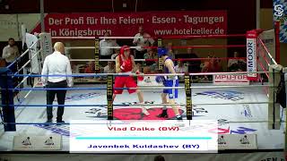 BOXEN Deutsche Meisterschaft 2024 u19 FINALE  VLAD DALKE vs Javonbeck Kuldashev [upl. by Aroz832]