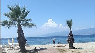 Reggio Calabria Italy 🇮🇹 sea side and beach tour 🏊🏻🌊 4KHDR fantastic view [upl. by Aiuqat]