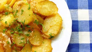 Patatas a la VINAGRETA con ajo y perejil  aperitivos faciles de hacer [upl. by Atin785]