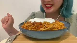 SPAGHETTI BOLONEZ ASMR  Türkçe Asmr [upl. by Yllom]