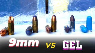 3300 FPS 9mm Round vs Ballistic Gel [upl. by Htebaile839]