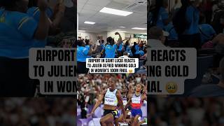 Julien Alfred won the first ever Olympic medal for Saint Lucia ❤️🥇 [upl. by Alecram]