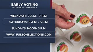 Early voting begins in October in Fulton County [upl. by Narba227]