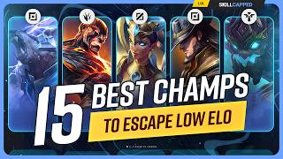 15 BEST CHAMPIONS to ESCAPE LOW ELO in Season 14  League of Legends [upl. by Cibis]