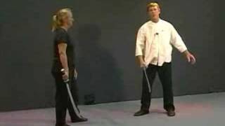 Yang Style Saber Applications Partner Form  Lesson 2 [upl. by Azirb]