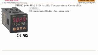 PROFILE PID TEMPERATURE CONTROLLER PROGRAMMABLE PR 502 [upl. by Neddra]