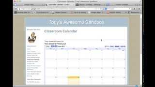 Insert a Calendar in a Google Site [upl. by Yuu60]