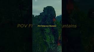 Flying over mountains  Mighty Mountains Ariel View moutainlife wilderness [upl. by Yltnerb]