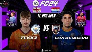 TEKKZ VS LEVI DE WEERD  FC Pro Open 24 Match Week 4  Group D [upl. by Eillehs]