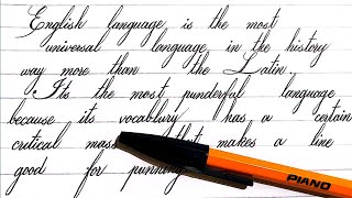 Very neat writing with Ballpoint Cursive writing with Ballpoint 🖊️ How to improve handwriting [upl. by Polinski]