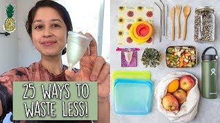 25 Easy Ways To Reduce Waste amp Save Money  Tips For Beginners [upl. by Eimirej]