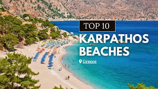 TOP 10 KARPATHOS BEST BEACHES [upl. by Jankey]