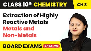 Extraction of Highly Reactive Metals  Metals amp NonMetals  Class 10 Chemistry Ch 3  CBSE 202425 [upl. by Elaynad]