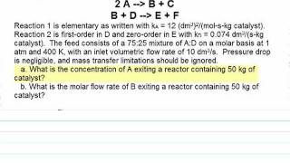 Packed Bed Reactor Example [upl. by Malena]