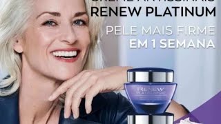 RENEW PLATINUM AVON CREME NOITE 55PODE USAR EM PELE COM MENOS IDADE TESTE [upl. by Besnard]