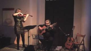 Besame mucho Ann Vancoillie violin Juan Pablo Lopez Recabarren guitar [upl. by Dragelin844]