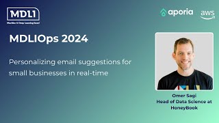 Personalizing email suggestions for small businesses in realtime  Omer Sagi HoneyBook [upl. by Udell482]