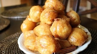 loukoumades Greek Honey Donuts [upl. by Yditsahc445]