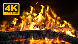 🔥 Cozy Winter Fireplace 4K UHD with Crackling Sounds for Ultimate Relaxation and Sleep Relief [upl. by Blasius]