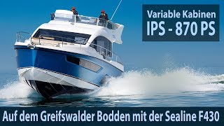 Sealine F430 – Wir testen die Flybridge mit 870 PS [upl. by Belshin]