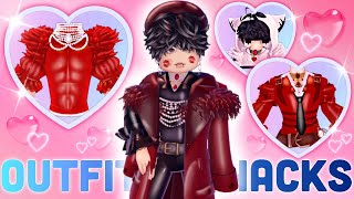 10 Valentines Outfit Hacks for Masc Players 💕 You Must Try in Royale 🏰 High for EVERFRIEND  ROBLOX [upl. by Eilsehc819]