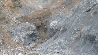 Landslide and debris flow near El Chorros Guatemala [upl. by Nogas]