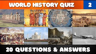 World History Quiz Part 2  20 Questions amp Answers [upl. by Cyn]