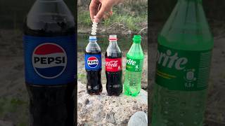 Mentos VS Cola Sprite Pepsi Explosion Experiment 🔥😱 experiment [upl. by Odraude]