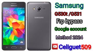 Samsung Smg530t  g531 bypass frp google account [upl. by Anirav27]