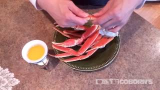 How To Crack Crab Legs By Hand [upl. by Lalise]