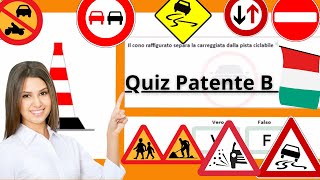 Esame di Guida Quiz Ministeriali per la Patente B  segnali di pericolo 🚗🚦 [upl. by Manbahs]