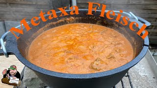 quotMetaxa Fleisch Griechischer Artquot aus dem Dutch Oven [upl. by Selfridge136]