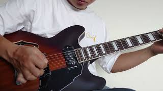 GROTE Jazz Electric Guitar SemiHollow Body Trapeze Tailpiece Bridge  A Bachata Review [upl. by Glynis]