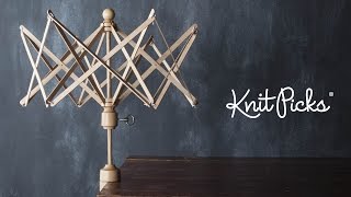 Knit Picks Yarn Swift Demo [upl. by Teryn]