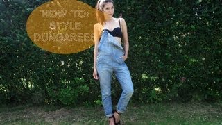 How I Style DENIM DUNGAREES [upl. by Tlevesoor]