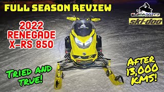 Reviewing the Fleet Part 2 of 3  2022 SkiDoo Renegade XRS 850 After 13000 KMs  A Mogul Master [upl. by Gellman]