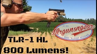 Streamlight TLR1 HL 800 Lumen Light Review HD [upl. by Castora912]