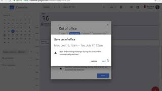 Out of Office in New Google Calendar Work or School Calendars Only [upl. by Kcoj]