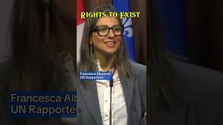 RIGHT TO EXIST shorts francesca israelgaza palestine unitednation [upl. by Alrad]