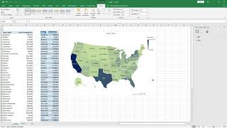 HOW TO CREATE SIMPLE MAP CHART IN EXCEL  EASIEST STEPS [upl. by Aisetra409]