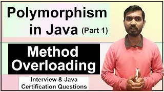 Polymorphism In Java Part 1  Method Overloading in Java [upl. by Ymmot]